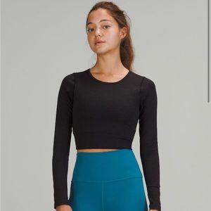 Lululemon ebb to street cropped longsleeve